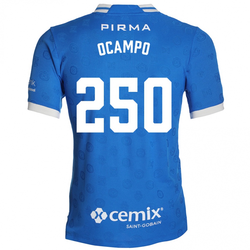נשים כדורגל Diego Ocampo #250 כחול לבן אדום ג'רזי ביתית 2026/27