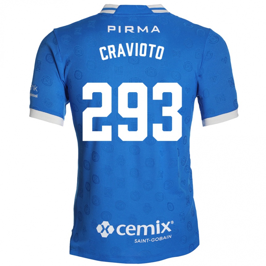 נשים כדורגל Aldo Cravioto #293 כחול לבן אדום ג'רזי ביתית 2026/27