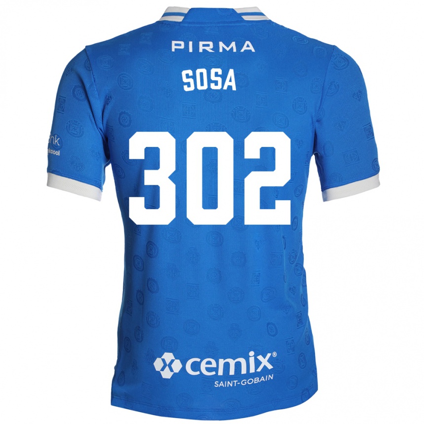 נשים כדורגל Dustyn Sosa #302 כחול לבן אדום ג'רזי ביתית 2026/27