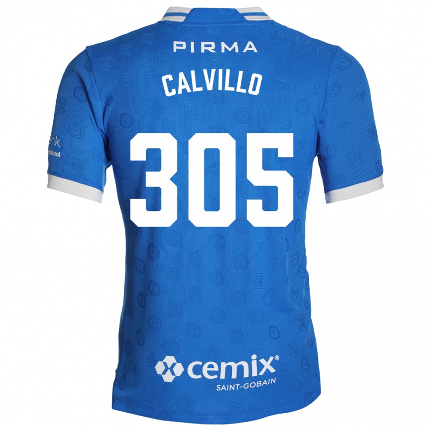 נשים כדורגל Carlos Calvillo #305 כחול לבן אדום ג'רזי ביתית 2026/27