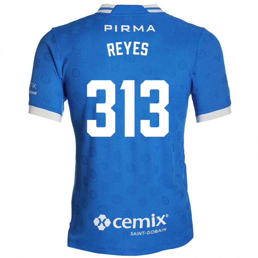 נשים כדורגל Ian Reyes #313 כחול לבן אדום ג'רזי ביתית 2026/27