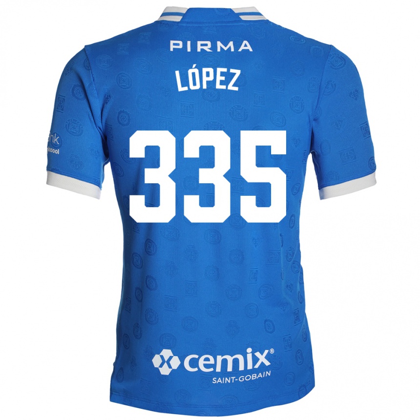 נשים כדורגל Alfredo López #335 כחול לבן אדום ג'רזי ביתית 2026/27 נשים כדורגל Alfredo López #335 כחול לבן אדום ג'רזי ביתית 2026/27