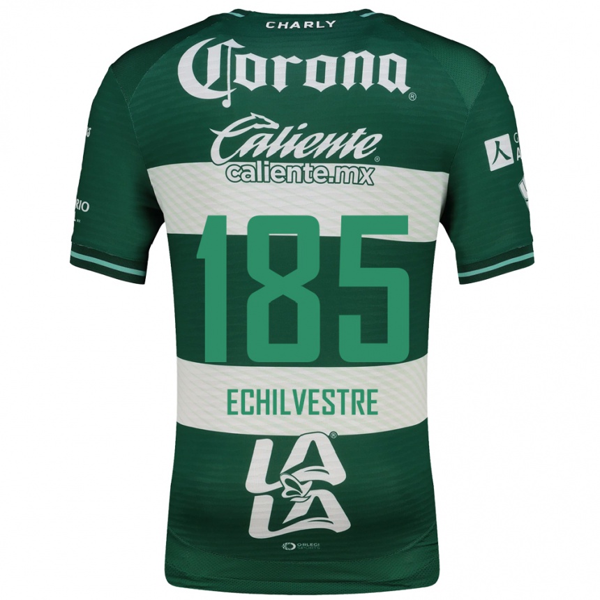 נשים כדורגל Juan Echilvestre #185 ירוק לבן ג'רזי ביתית 2026/27