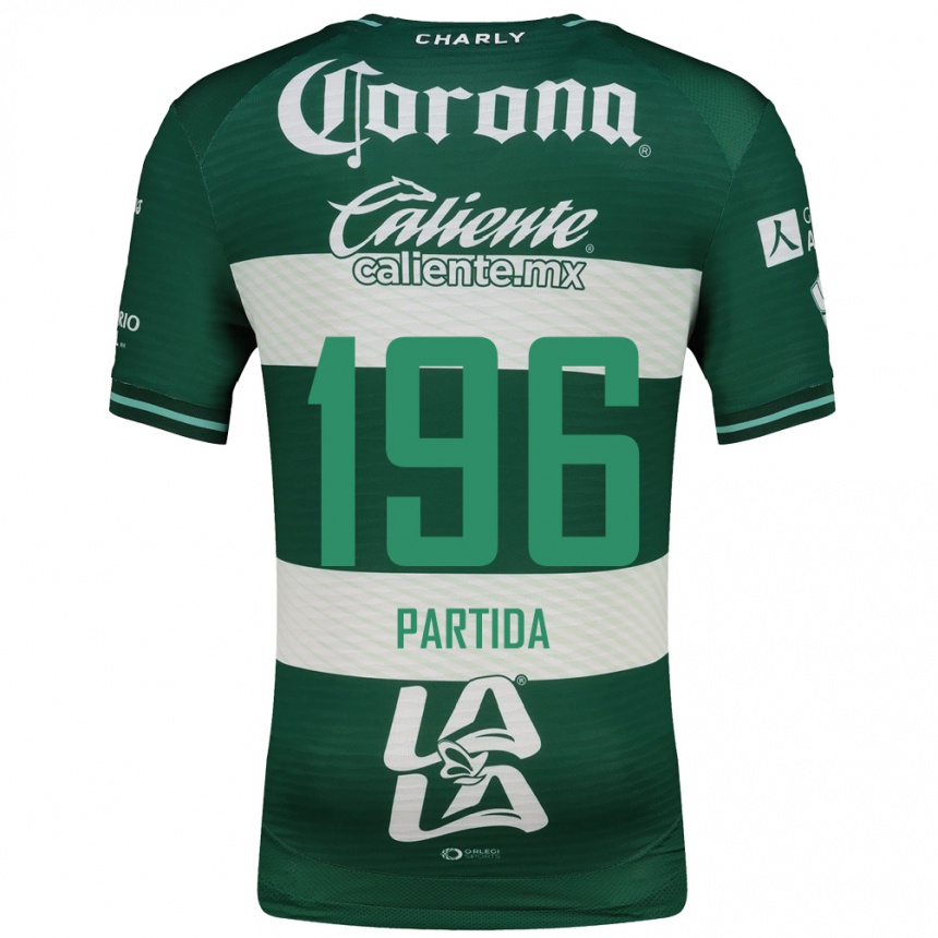 נשים כדורגל Alejandro Partida #196 ירוק לבן ג'רזי ביתית 2026/27