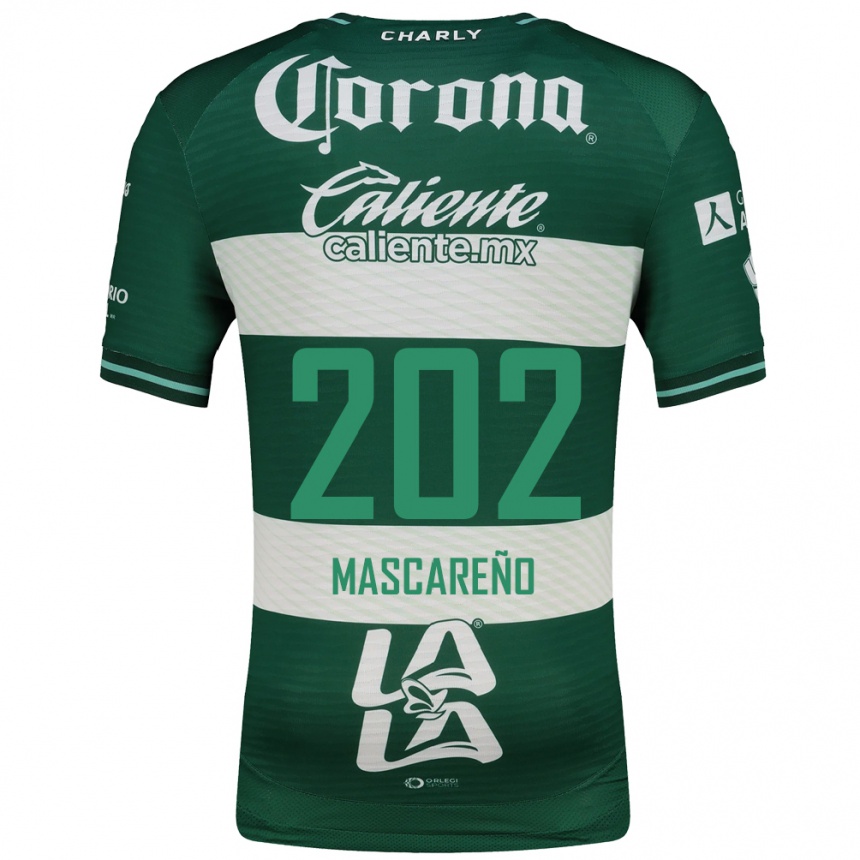 נשים כדורגל Luis Mascareño #202 ירוק לבן ג'רזי ביתית 2026/27