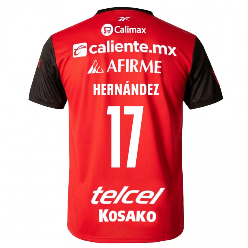 נשים כדורגל Rubén Hernández #17 שחור אדום ג'רזי ביתית 2026/27 נשים כדורגל Rubén Hernández #17 שחור אדום ג'רזי ביתית 2026/27