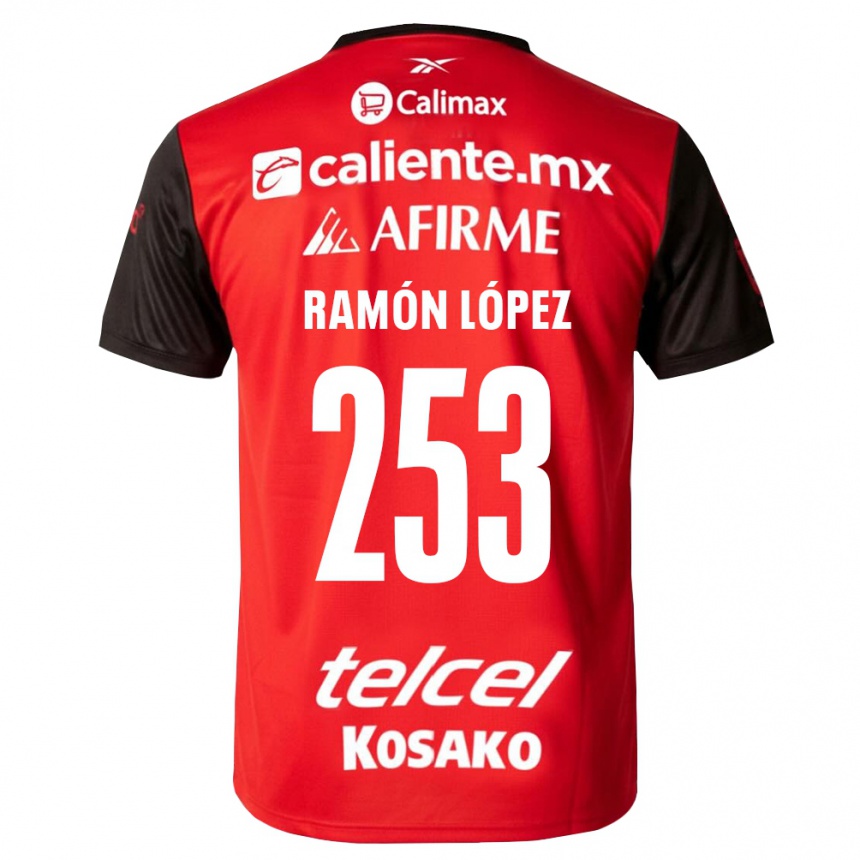 נשים כדורגל Juan Ramón López #253 שחור אדום ג'רזי ביתית 2026/27