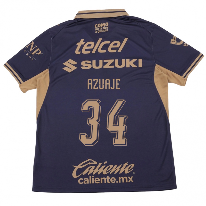 נשים כדורגל Ángel Azuaje #34 סגול חום ג'רזי ביתית 2026/27