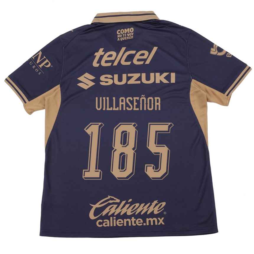 נשים כדורגל Emiliano Villaseñor #185 סגול חום ג'רזי ביתית 2026/27
