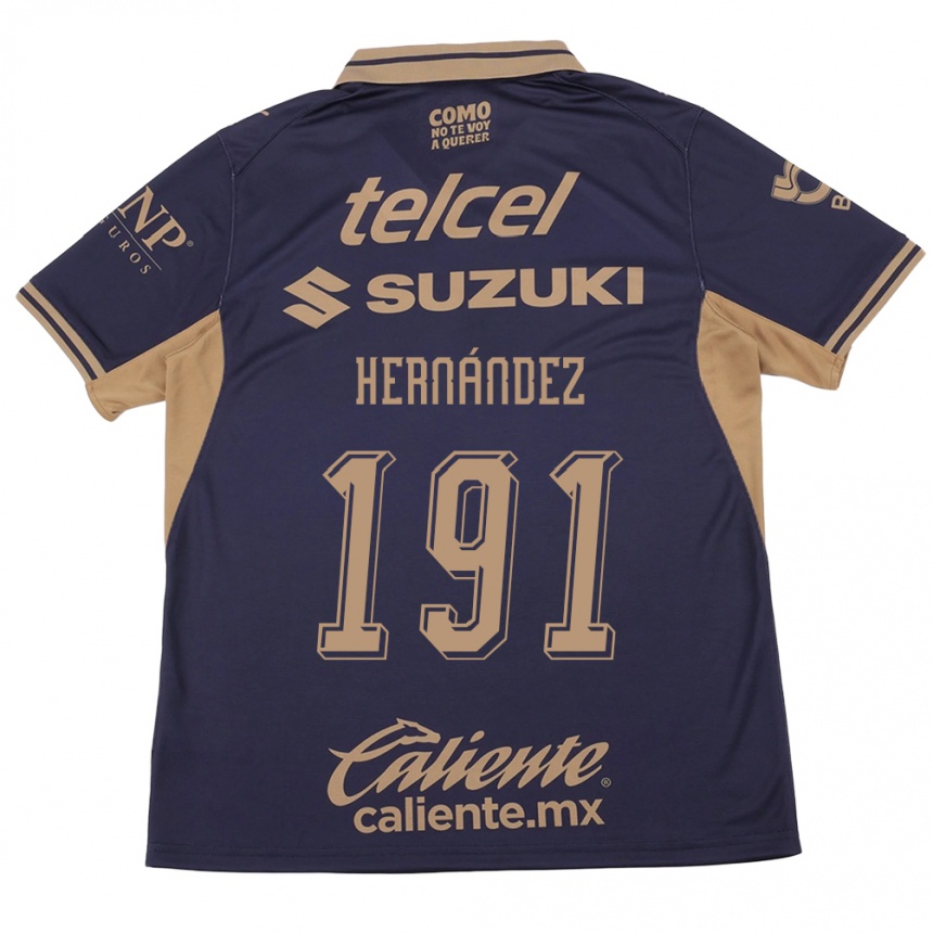 נשים כדורגל Marco Hernández #191 סגול חום ג'רזי ביתית 2026/27