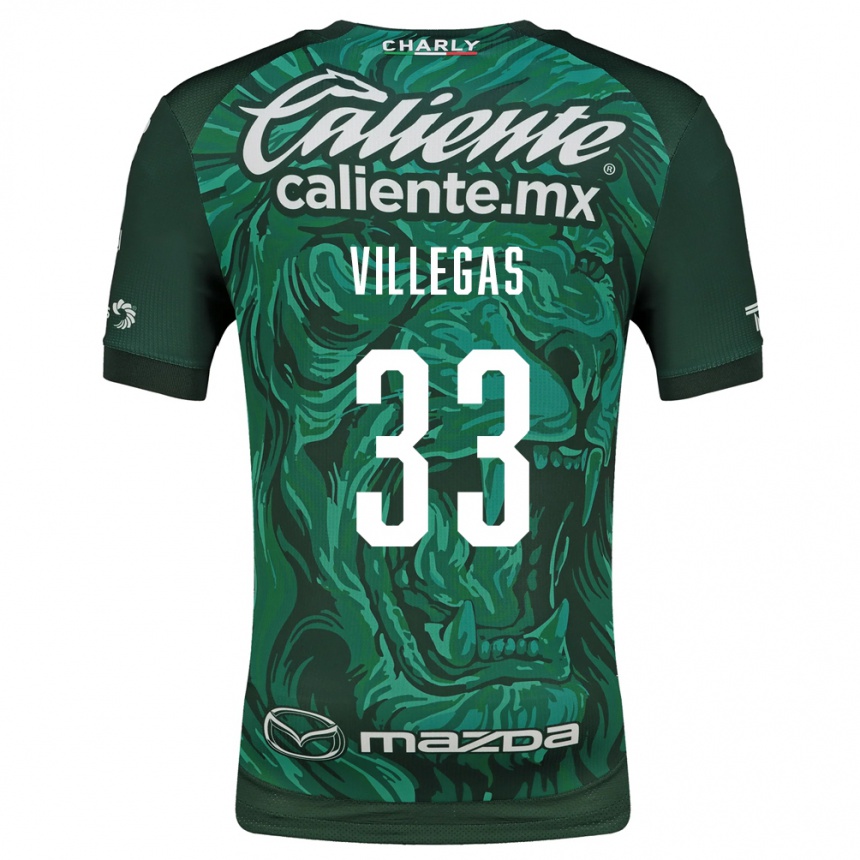 נשים כדורגל Abraham Villegas #33 ירוק שחור ג'רזי ביתית 2026/27