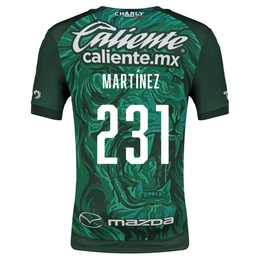 נשים כדורגל Franco Martínez #231 ירוק שחור ג'רזי ביתית 2026/27