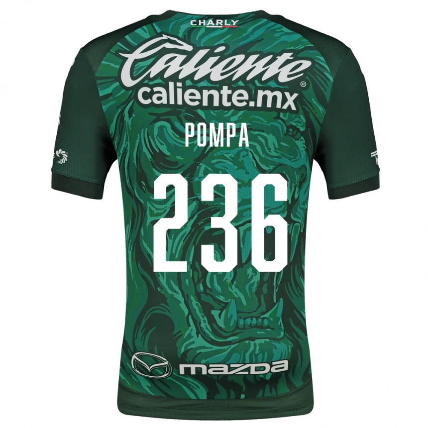 נשים כדורגל Gerardo Pompa #236 ירוק שחור ג'רזי ביתית 2026/27