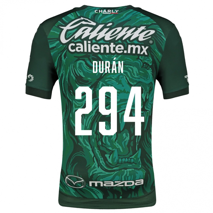 נשים כדורגל Diego Durán #294 ירוק שחור ג'רזי ביתית 2026/27