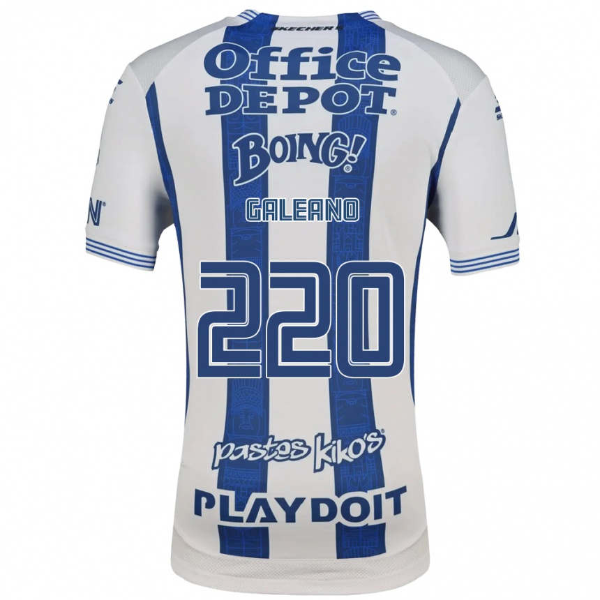 נשים כדורגל Rony Galeano #220 לבן כחול צי ג'רזי ביתית 2026/27