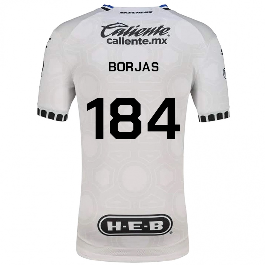 נשים כדורגל Daniel Borjas #184 לבן שחור כחול ג'רזי ביתית 2026/27