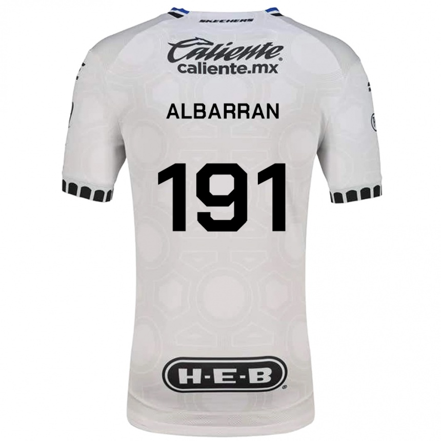 נשים כדורגל Emilio Albarran #191 לבן שחור כחול ג'רזי ביתית 2026/27