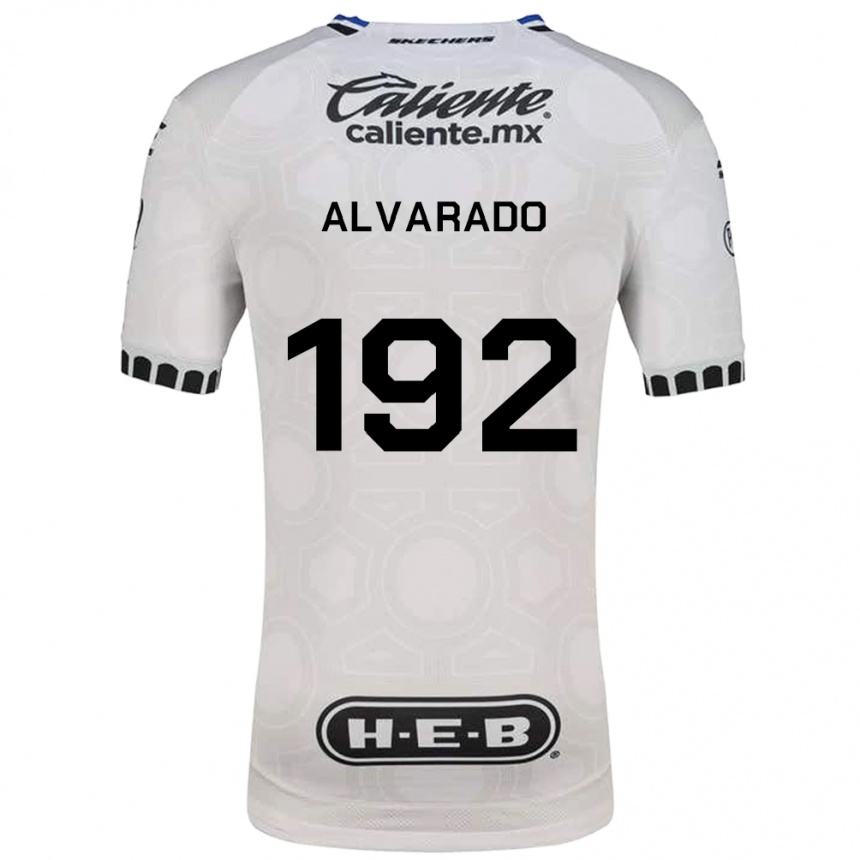 נשים כדורגל Edwin Alvarado #192 לבן שחור כחול ג'רזי ביתית 2026/27