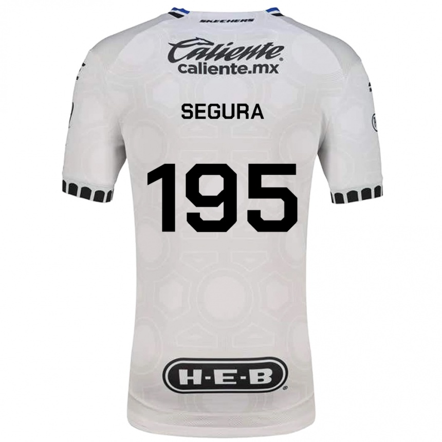 נשים כדורגל Rubén Segura #195 לבן שחור כחול ג'רזי ביתית 2026/27
