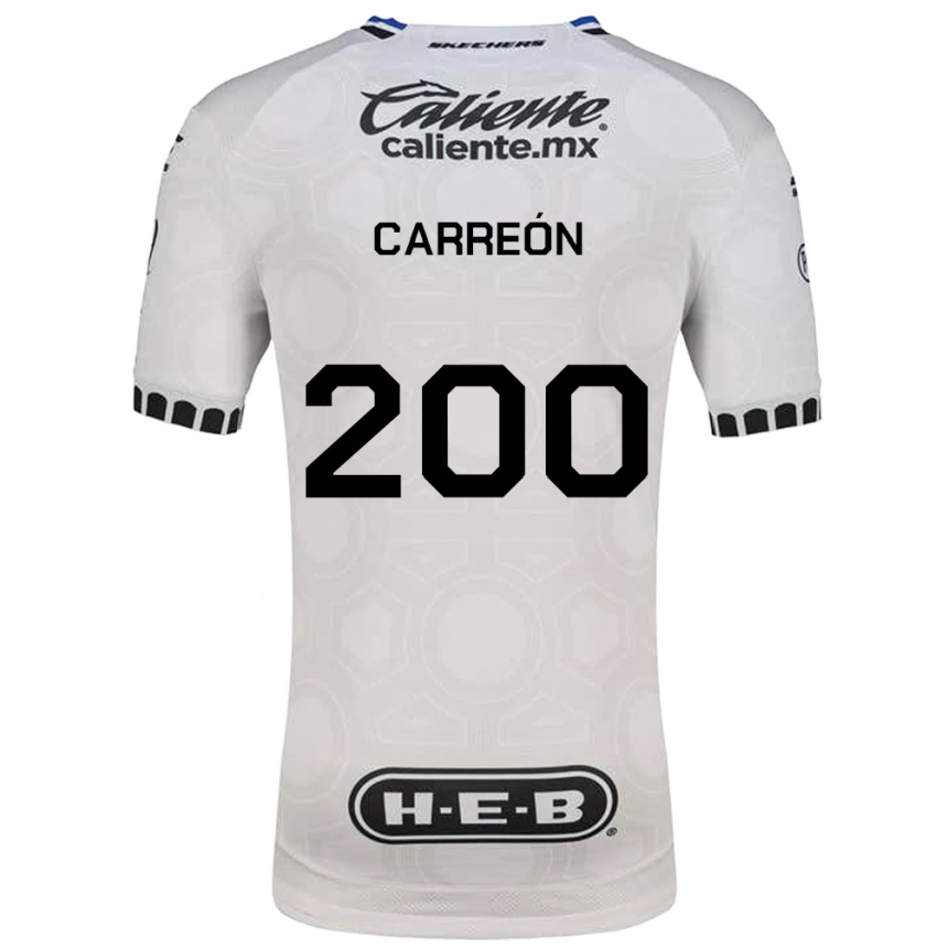 נשים כדורגל Cristian Carreón #200 לבן שחור כחול ג'רזי ביתית 2026/27