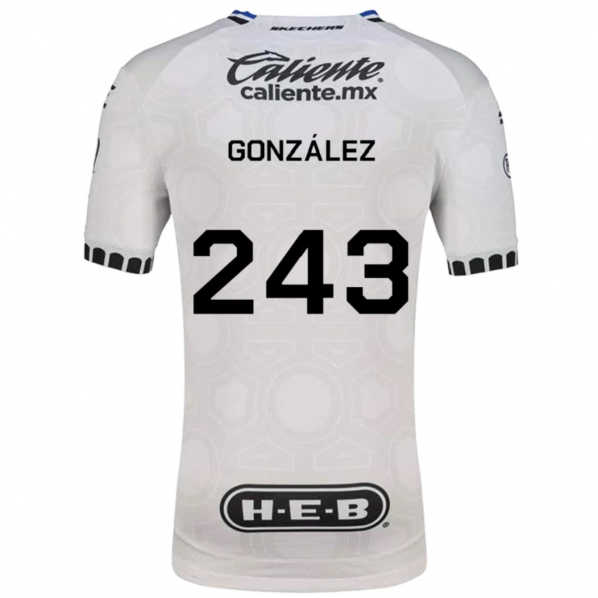 נשים כדורגל Leonardo González #243 לבן שחור כחול ג'רזי ביתית 2026/27