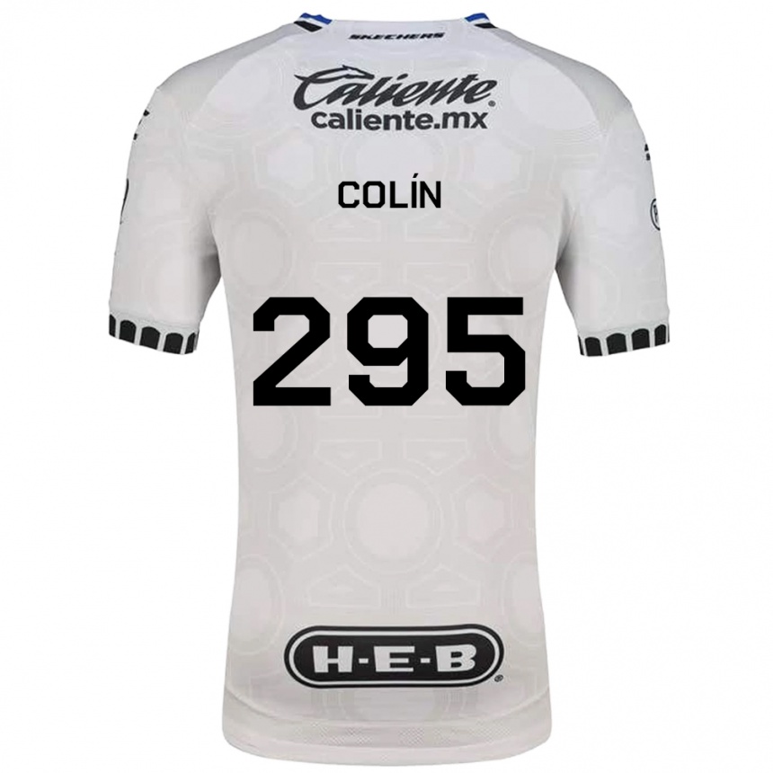 נשים כדורגל Osvaldo Colín #295 לבן שחור כחול ג'רזי ביתית 2026/27