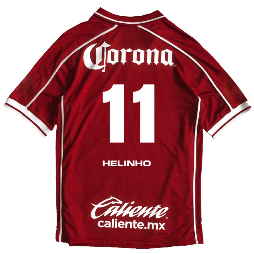 נשים כדורגל Helinho #11 לבן אדום ג'רזי ביתית 2026/27