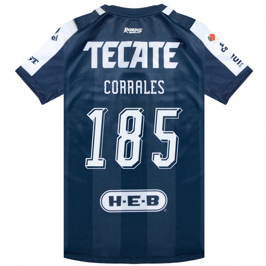 נשים כדורגל Ángel Corrales #185 כחול דיו לבן אדום ג'רזי ביתית 2026/27 נשים כדורגל Ángel Corrales #185 כחול דיו לבן אדום ג'רזי ביתית 2026/27