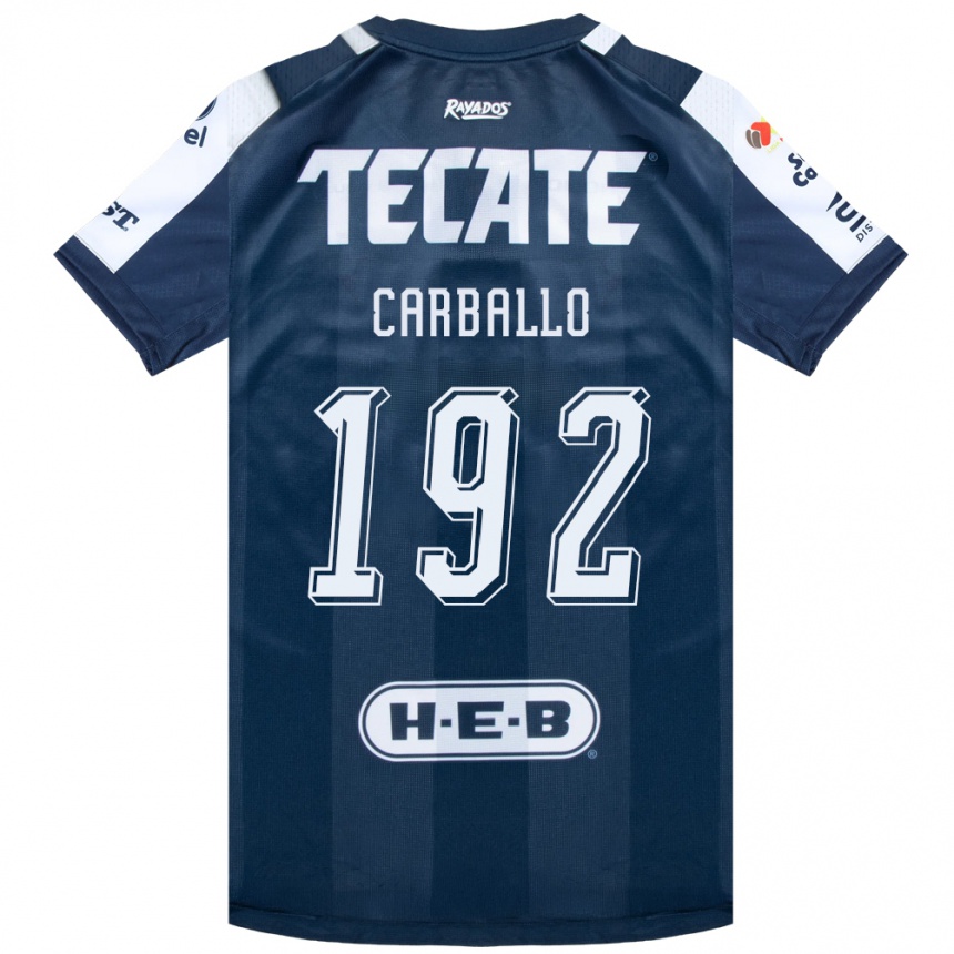 נשים כדורגל Erick Carballo #192 כחול דיו לבן אדום ג'רזי ביתית 2026/27