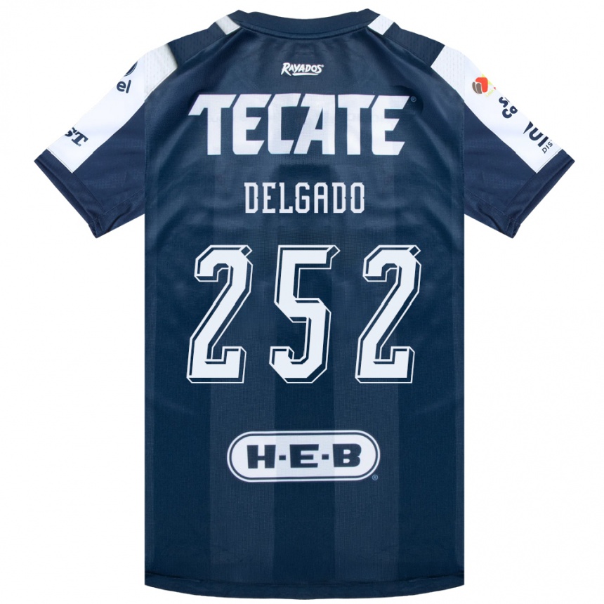נשים כדורגל Jorge Delgado #252 כחול דיו לבן אדום ג'רזי ביתית 2026/27