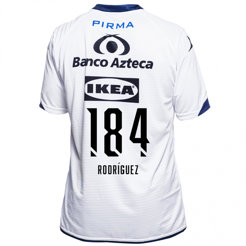 נשים כדורגל Christopher Rodríguez #184 לבן שחור כחול ג'רזי ביתית 2026/27