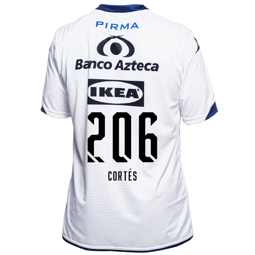 נשים כדורגל Jafet Cortés #206 לבן שחור כחול ג'רזי ביתית 2026/27