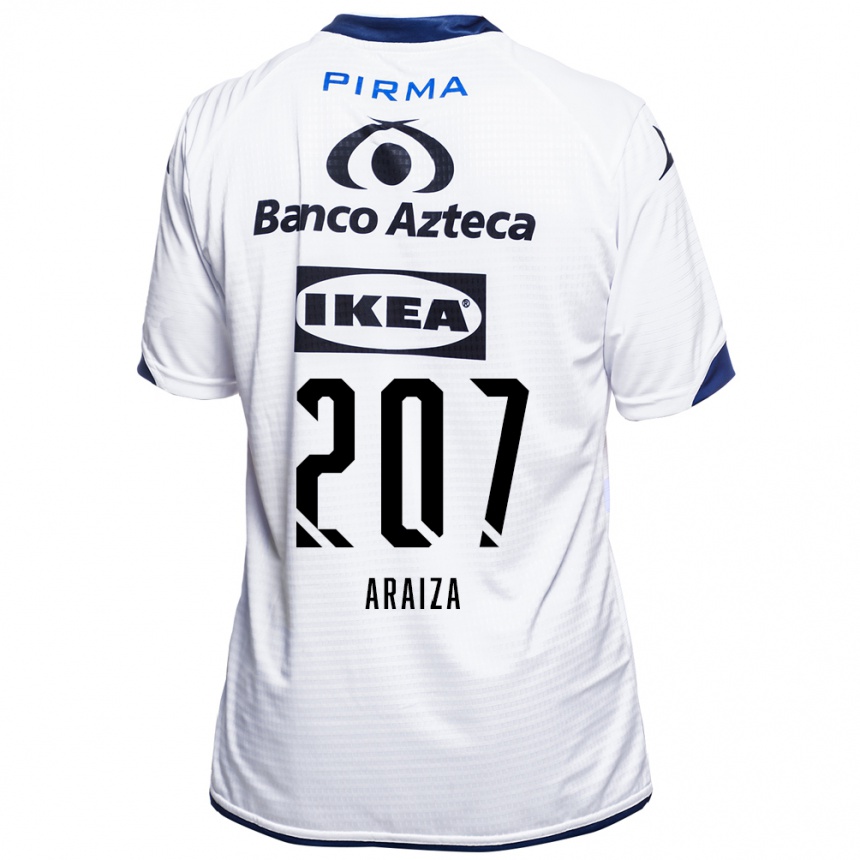 נשים כדורגל Daniel Araiza #207 לבן שחור כחול ג'רזי ביתית 2026/27