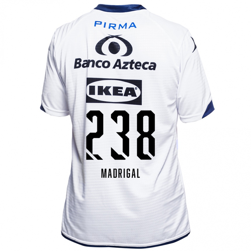 נשים כדורגל דיוויד מדריגל #238 לבן שחור כחול ג'רזי ביתית 2026/27