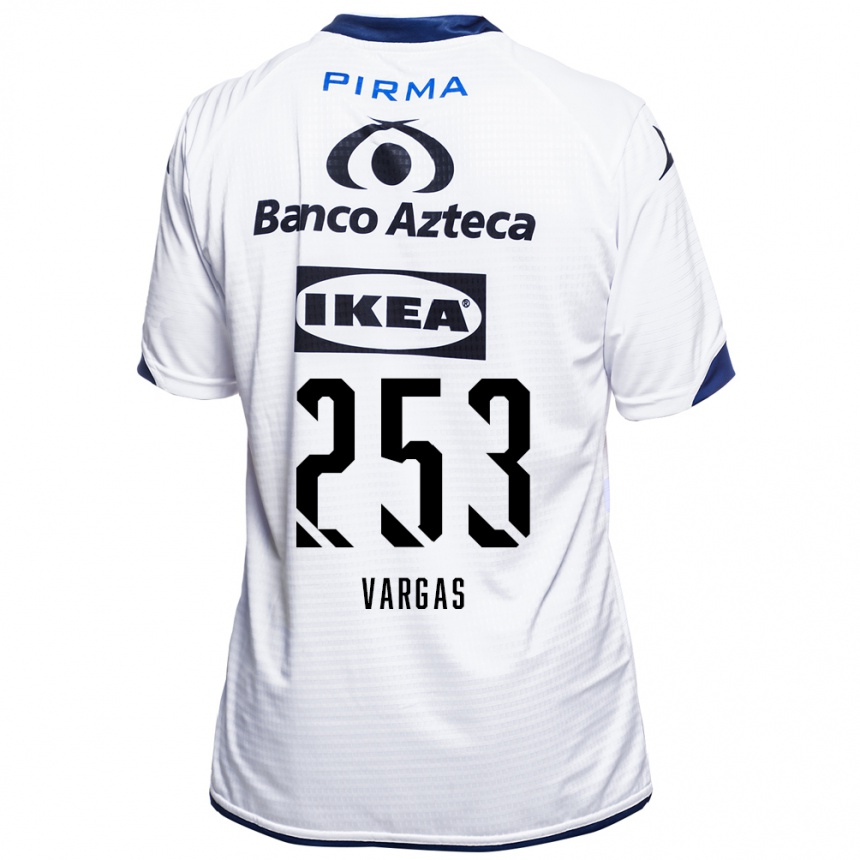 נשים כדורגל Edwin Vargas #253 לבן שחור כחול ג'רזי ביתית 2026/27