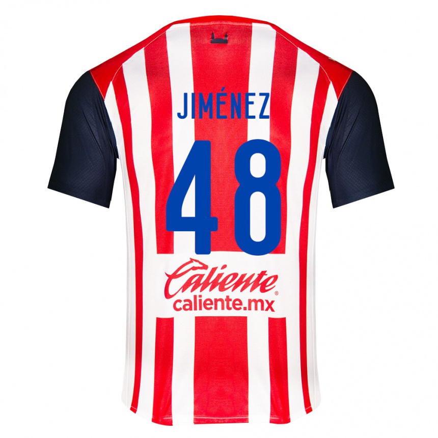 נשים כדורגל Leonardo Jiménez #48 אדום שחור לבן ג'רזי ביתית 2026/27