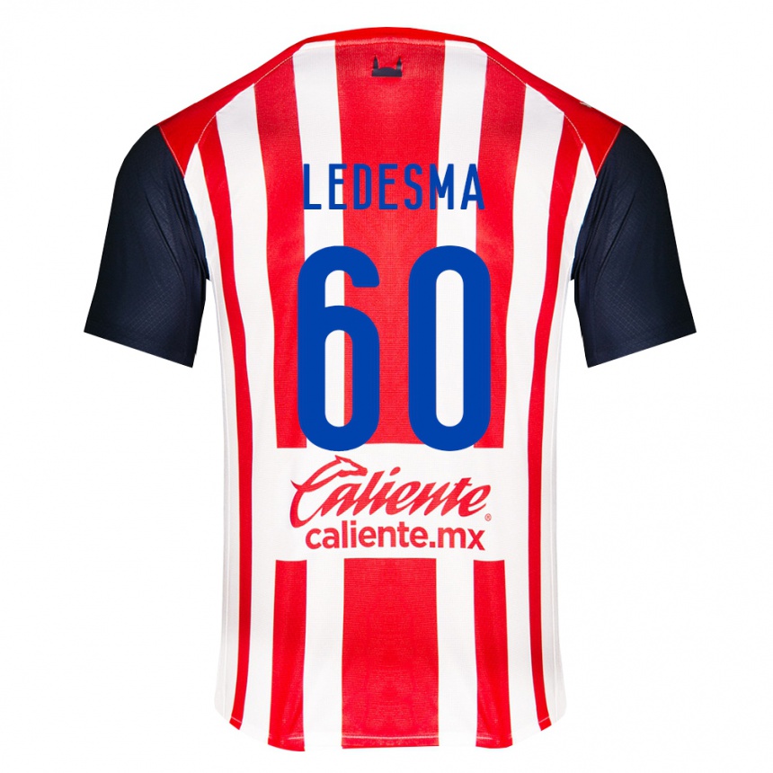נשים כדורגל Luis Ledesma #60 אדום שחור לבן ג'רזי ביתית 2026/27 נשים כדורגל Luis Ledesma #60 אדום שחור לבן ג'רזי ביתית 2026/27