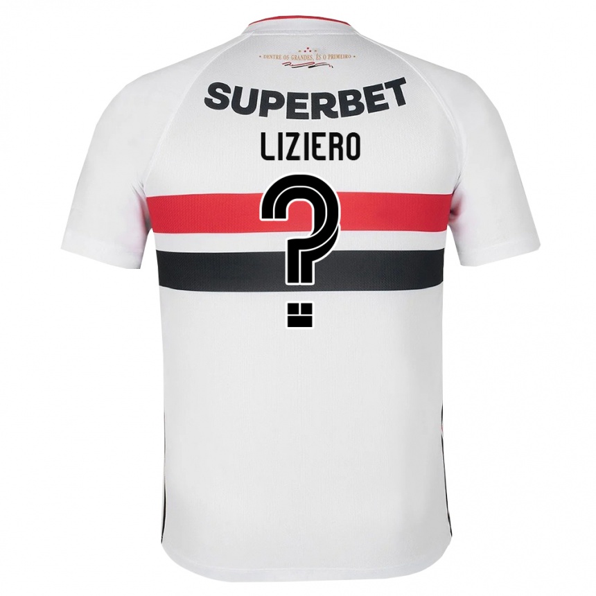 נשים כדורגל Liziero #0 לבן אדום שחור ג'רזי ביתית 2026/27 נשים כדורגל Liziero #0 לבן אדום שחור ג'רזי ביתית 2026/27