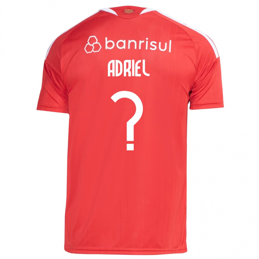 נשים כדורגל Adriel #0 אדום לבן ג'רזי ביתית 2026/27
