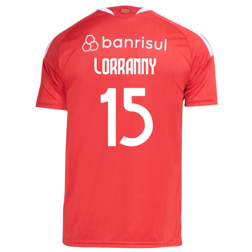 נשים כדורגל Lorranny #15 אדום לבן ג'רזי ביתית 2026/27