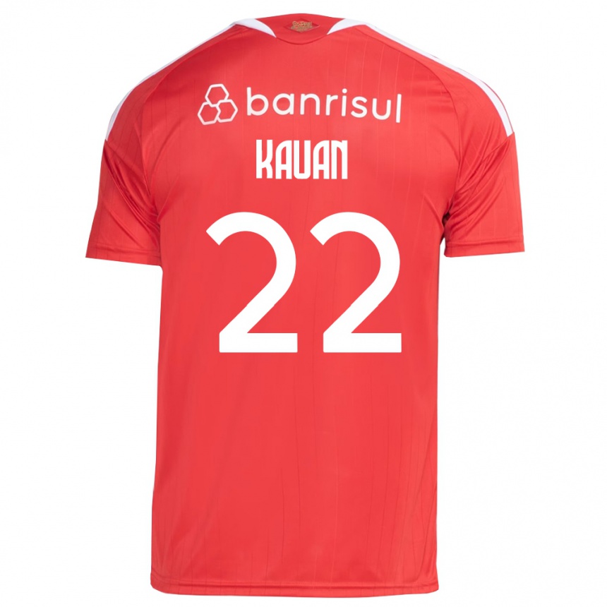 נשים כדורגל Kauan #22 אדום לבן ג'רזי ביתית 2026/27