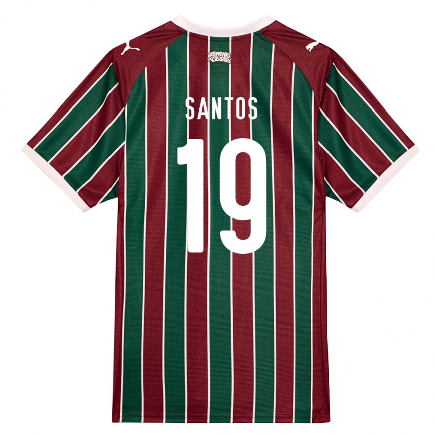 נשים כדורגל Cássio Santos #19 ירוק בורדו לבן ג'רזי ביתית 2026/27