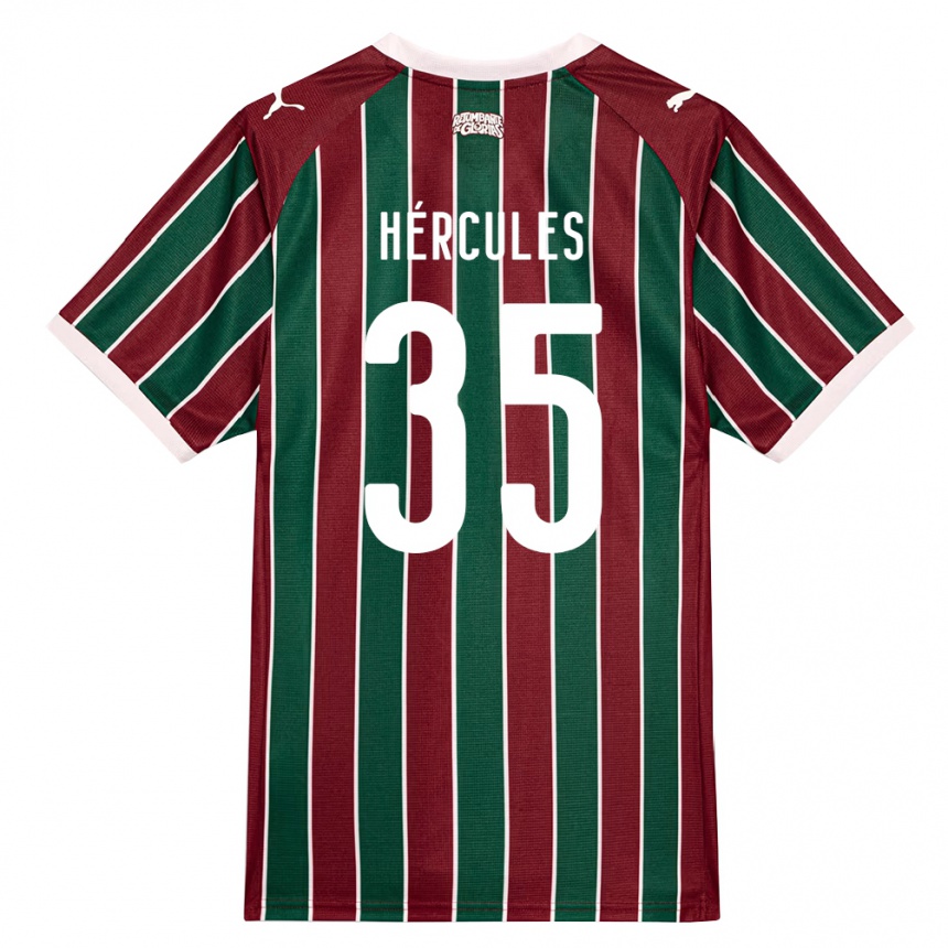 נשים כדורגל Hércules #35 ירוק בורדו לבן ג'רזי ביתית 2026/27