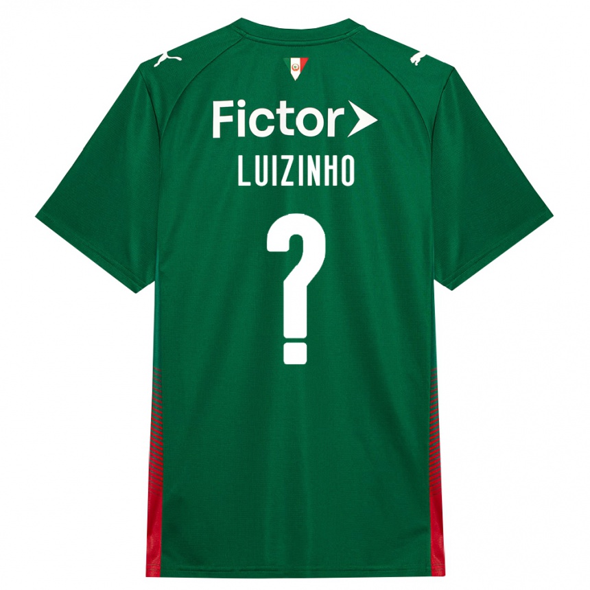 נשים כדורגל Luizinho #0 ירוק אדום לבן ג'רזי ביתית 2026/27
