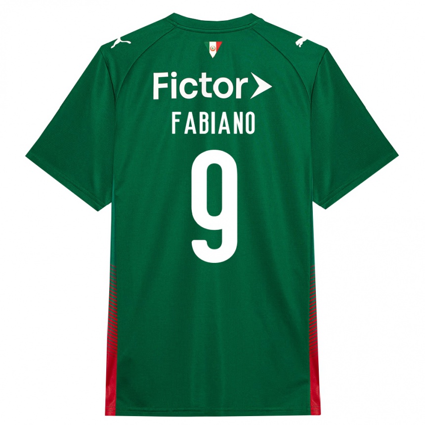 נשים כדורגל Fabiano #9 ירוק אדום לבן ג'רזי ביתית 2026/27