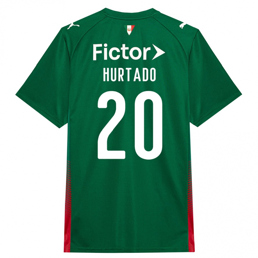 נשים כדורגל Flavio Hurtado #20 ירוק אדום לבן ג'רזי ביתית 2026/27