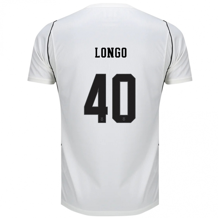נשים כדורגל Felipe Longo #40 לבן שחור אדום ג'רזי ביתית 2026/27