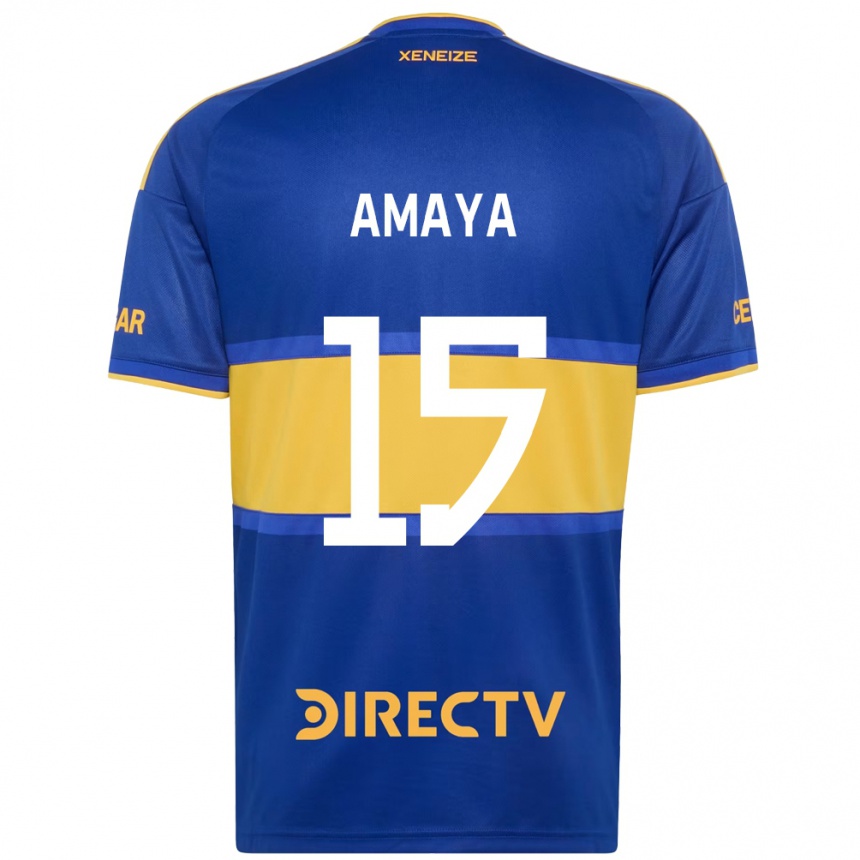 נשים כדורגל Facundo Amaya #15 כחול מלכותי צהוב ג'רזי ביתית 2026/27