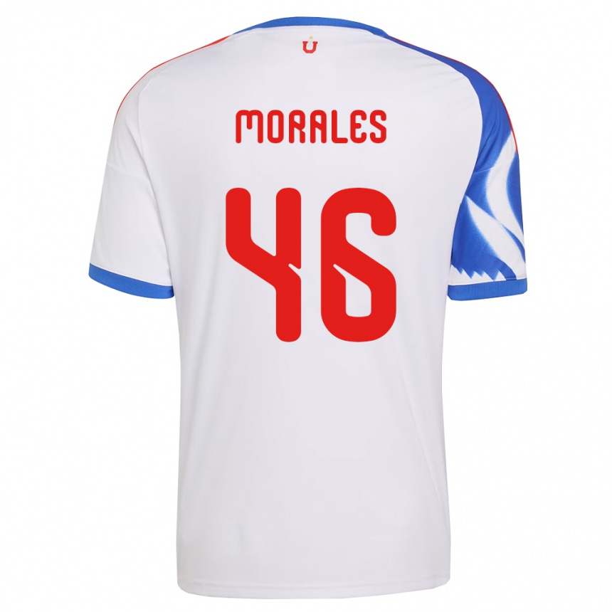 נשים כדורגל Bastián Morales #46 לבן כחול צי הרחק ג'רזי 2026/27