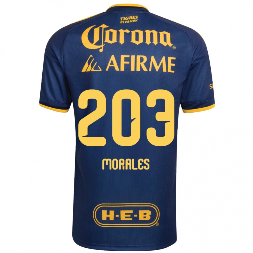 נשים כדורגל Carlos Morales #203 כחול מלכותי צהוב הרחק ג'רזי 2026/27